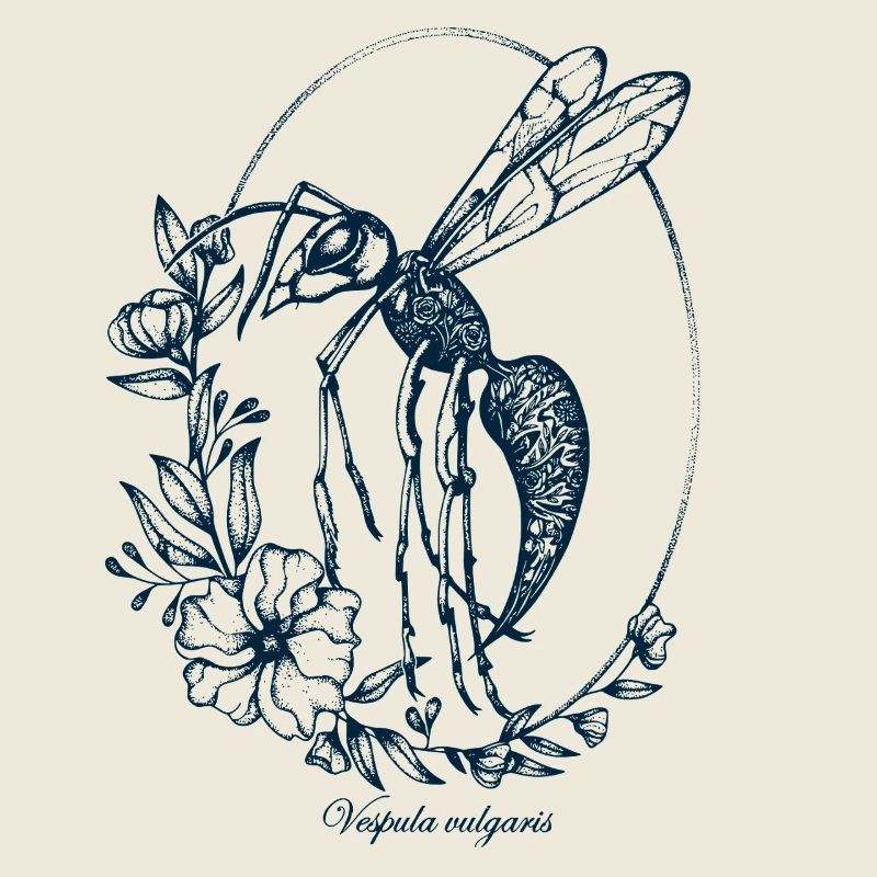 Hornisse Tattoo Style