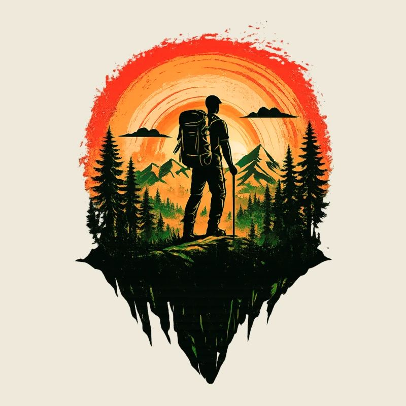 Rotes Schlafenszeit-Wanderabenteuer