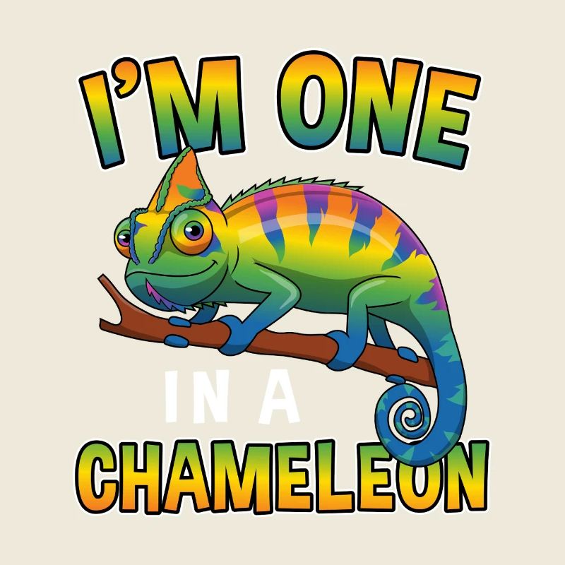 I'm One in a Chameleon Funny Reptile Pun Graphic