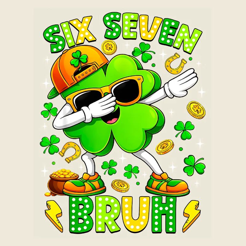 Six Seven Bruh Meme 67 St Patrick Day