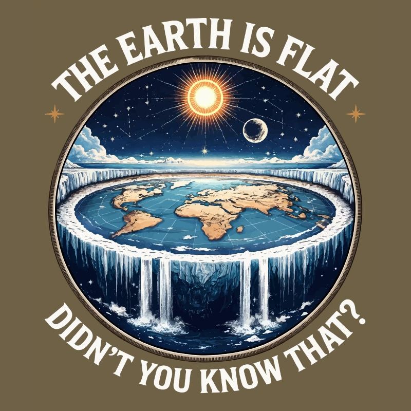 The earth is flat, didn't you know that