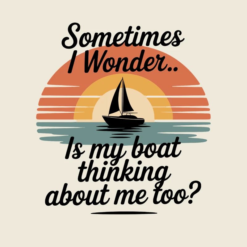 Sometimes I Wonder Is My Boat Thinking About Me