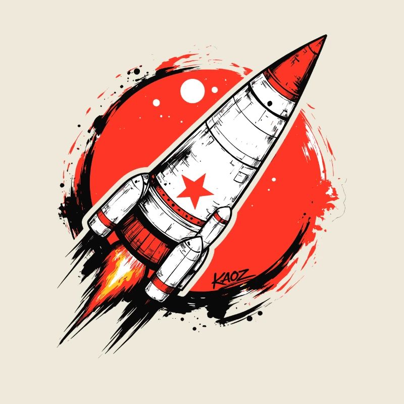 Crimson Rocket Splash-Artwork