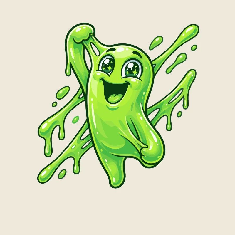 Éclaboussure de Grimace de Slime Vert