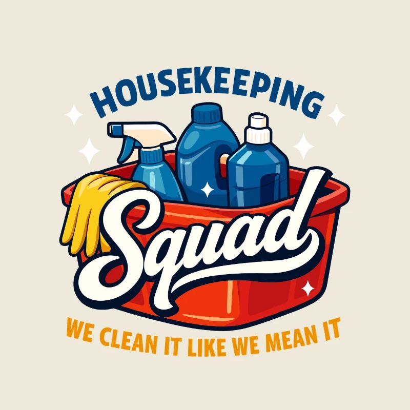 Funny Housekeeping Squad We Clean It Housekeeper