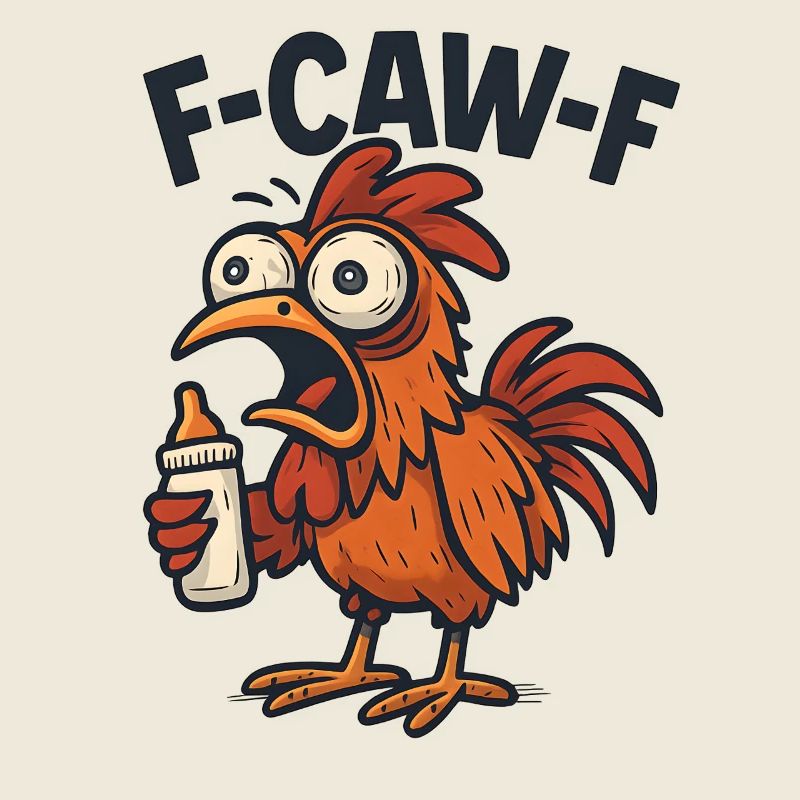 F-CAW-F Eltern Hahn Huhn Humor Geschenkidee