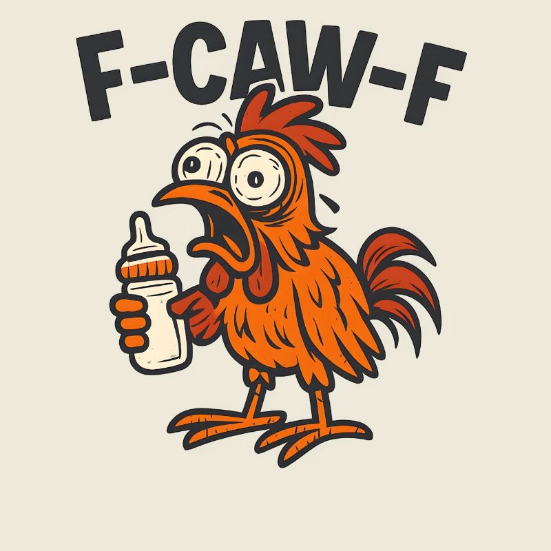 F-CAW-F Eltern Hahn Huhn Humor Geschenkidee