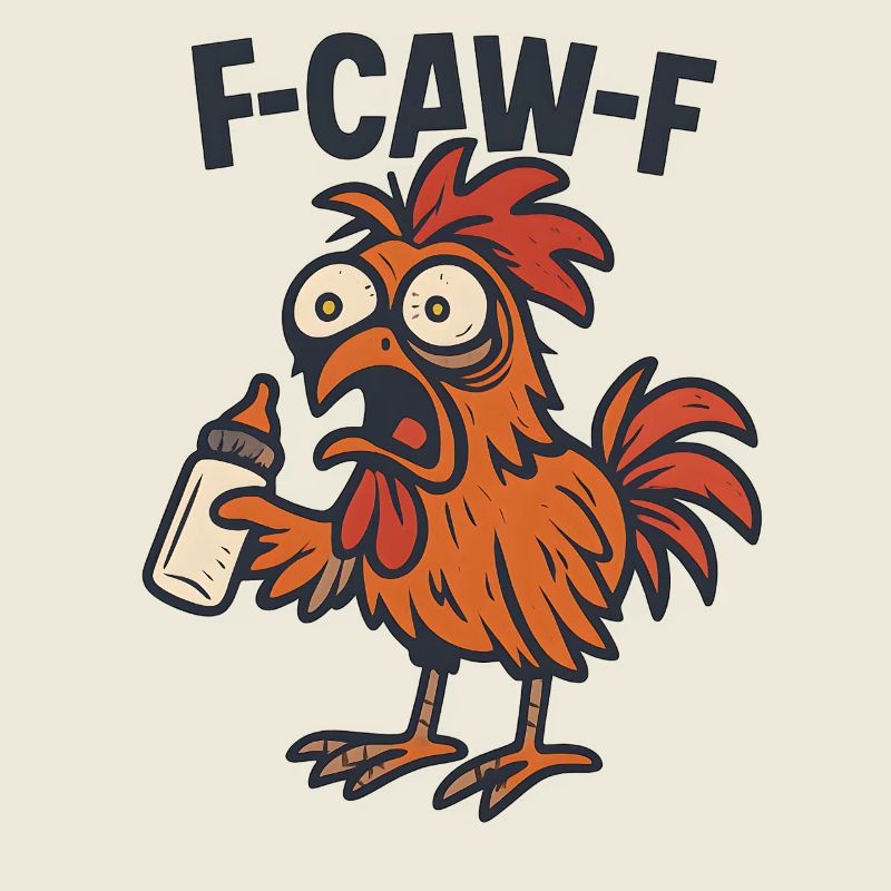 F-CAW-F Eltern Hahn Huhn Humor Geschenkidee