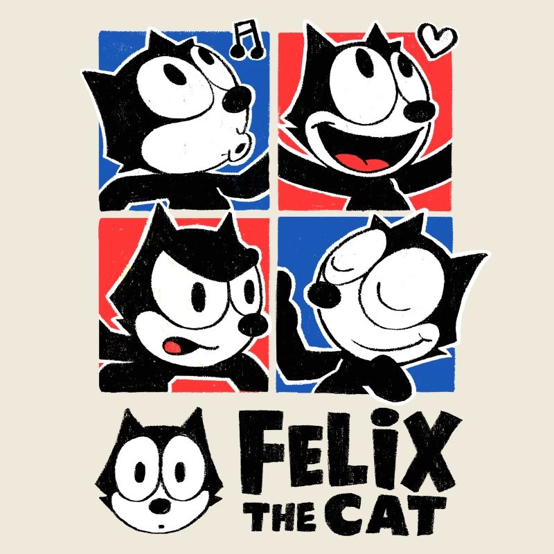 Felix The Cat Tile Design Different Moods