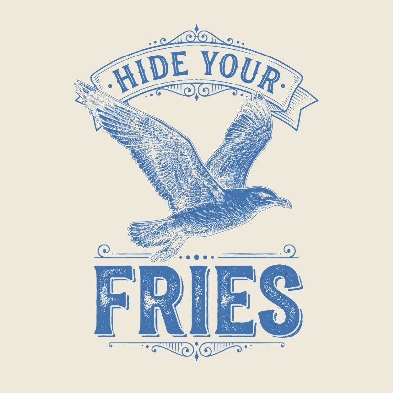 Cachez votre oiseau frites