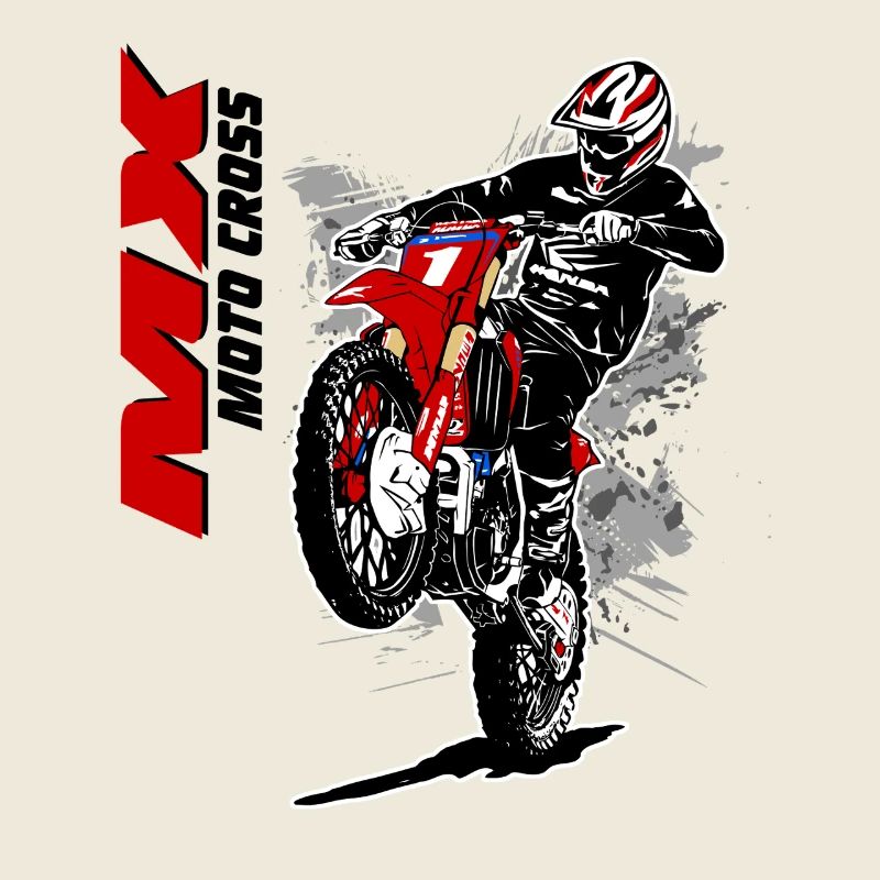 Pilotes de motocross en action
