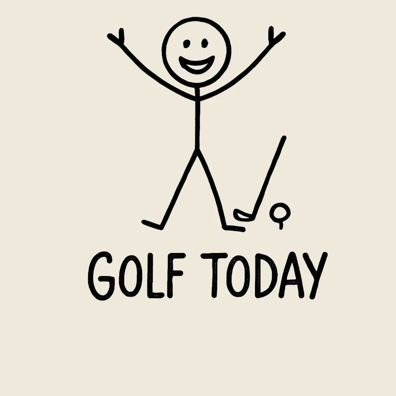 Golf Today Golfer Humor Gift Idea Golfer