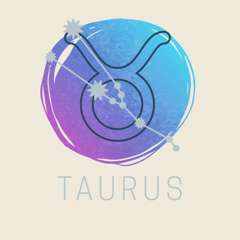Astrologie aquarelle du zodiaque du Taureau