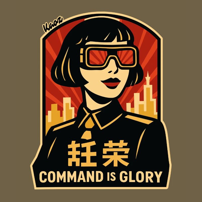 Command Is Glory Retro Poster