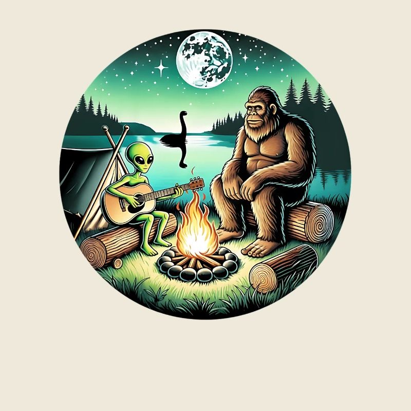 Alien Bigfoot UFO Sasquatch Believers Raumschiff