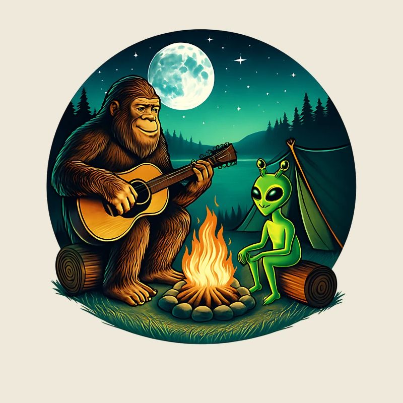 Alien Bigfoot UFO Sasquatch Believers Raumschiff
