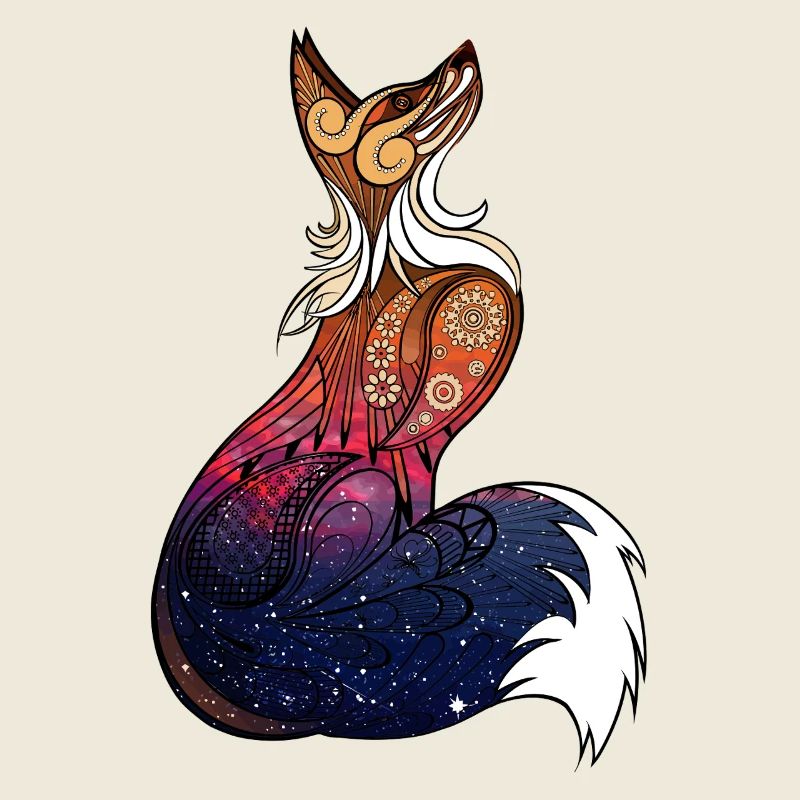 Kosmischer Mandala-Fuchs