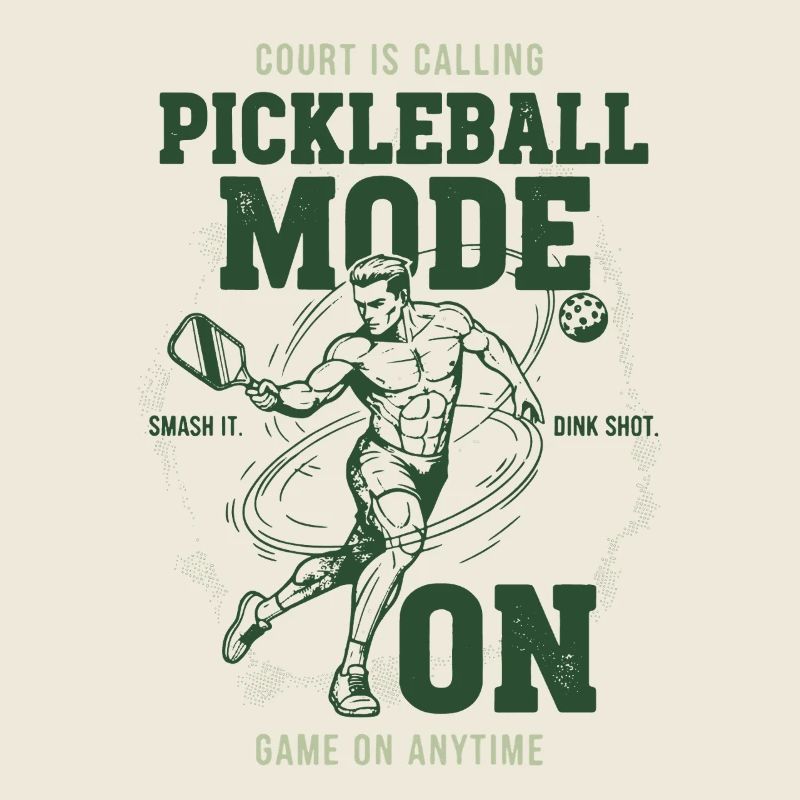 Pickleball Mode On Funny Player Love Pickleball