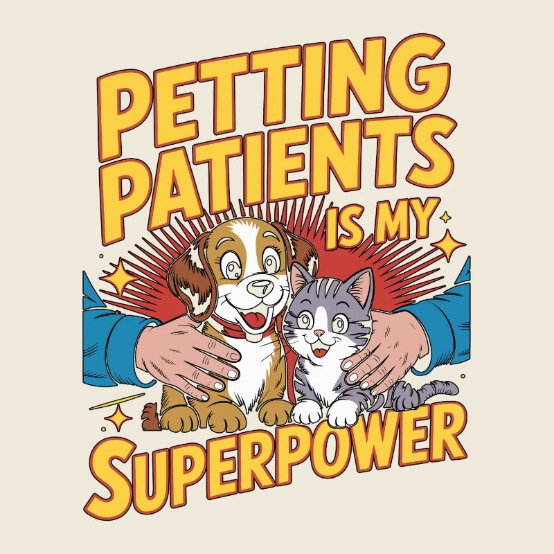 Vet Tech Petting Patients Veterinary Assistant