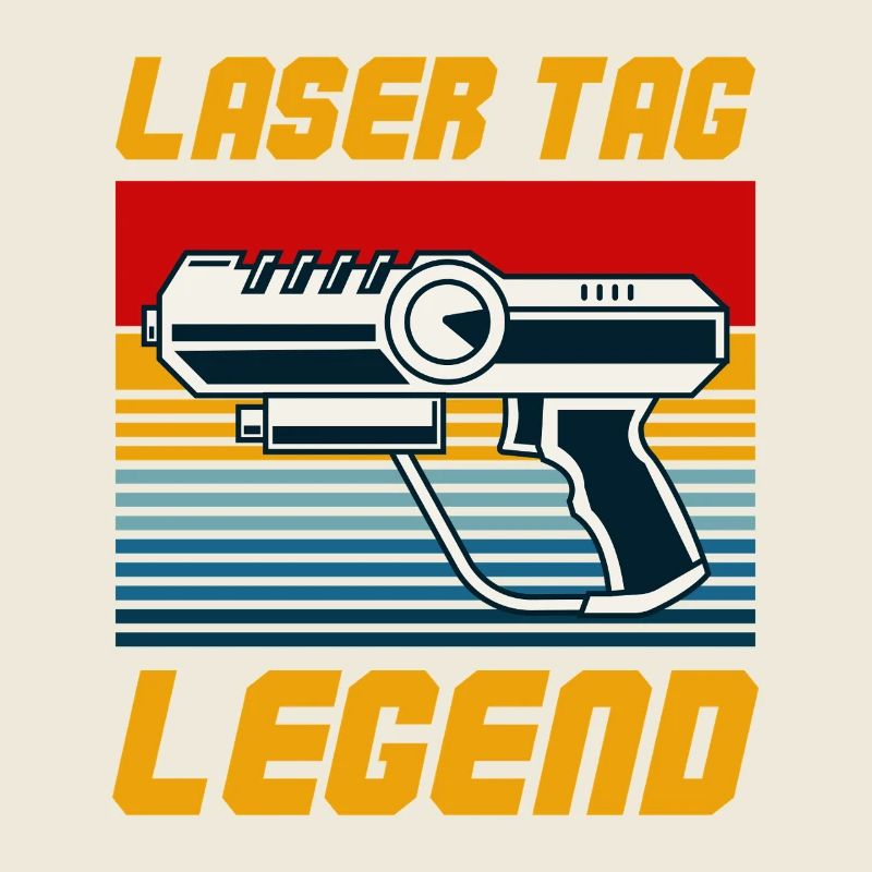 Laser Tag Legend Retro Blaster Graphic
