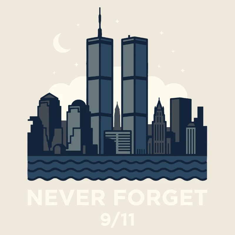 Never Forget 9/11 Skyline Night