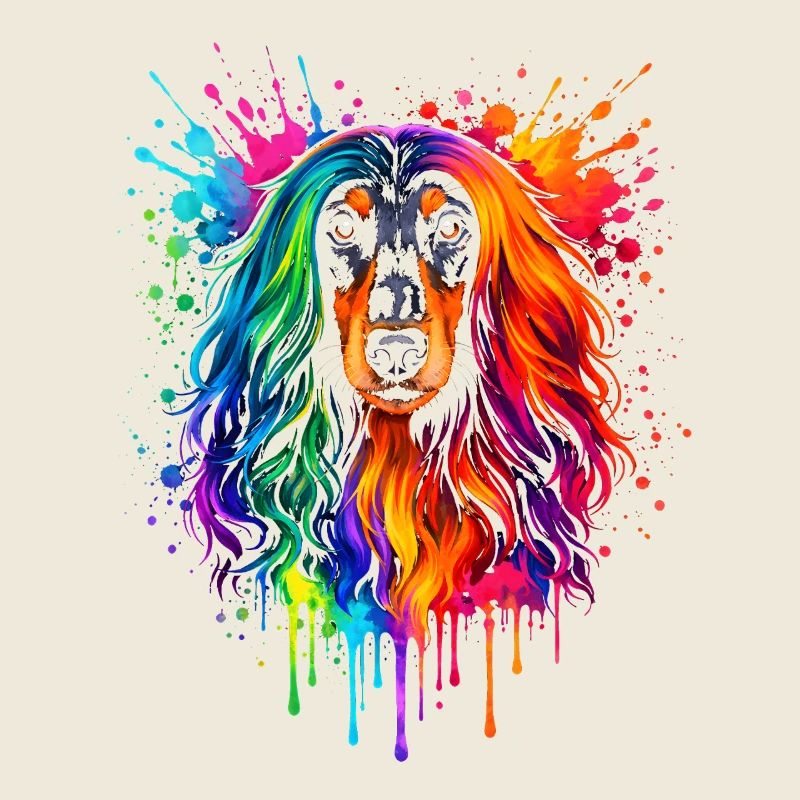 Afghan Hound | Greyhound Pop Art