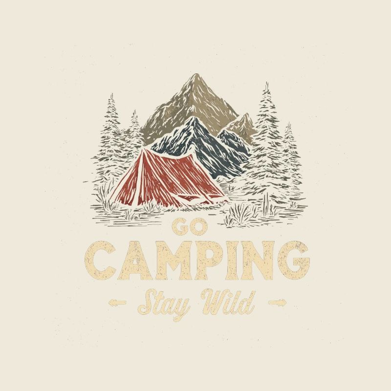 Camping Adventure Saying Go Camping Stay Wild Camp