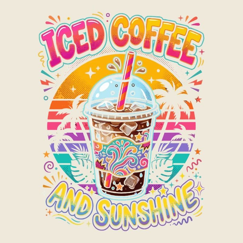 Café glacé et soleil