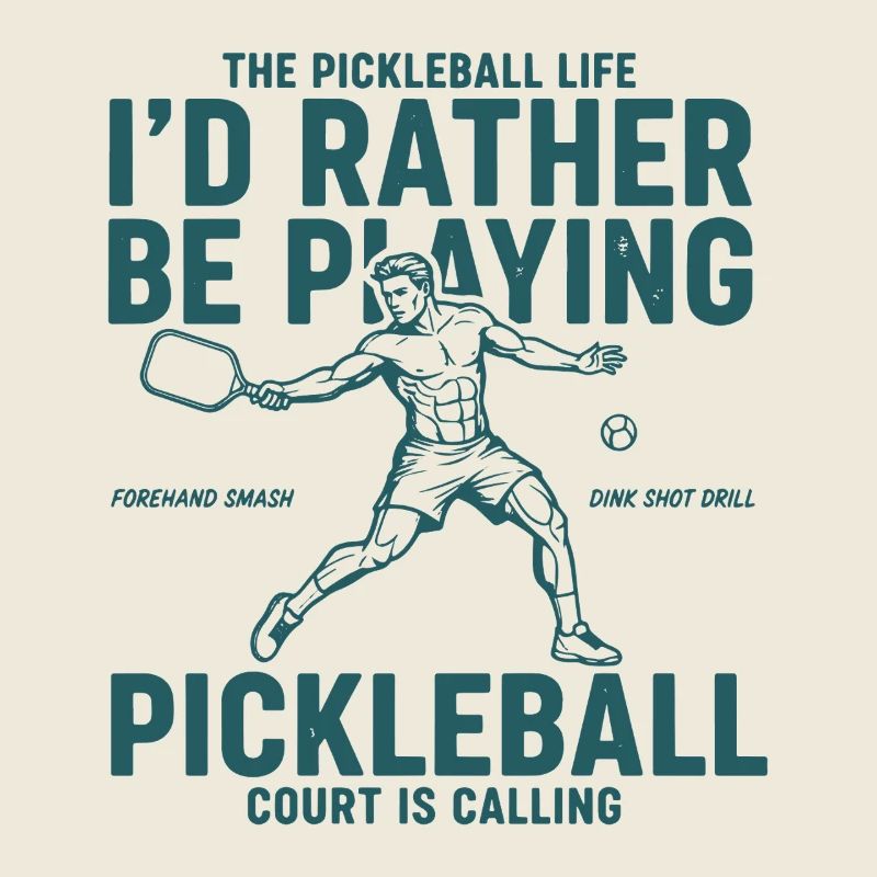 Pickleball Id Rather Be Playing Love Pickleball