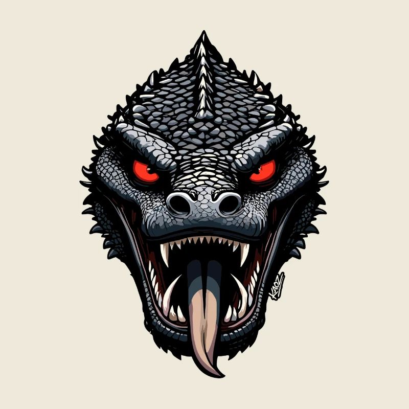 Crimson Inferno Dragon Head