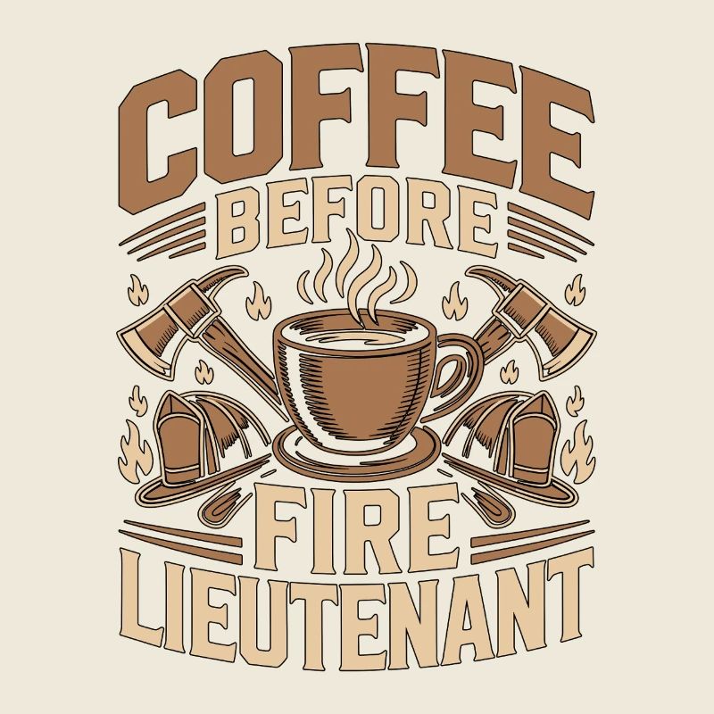 Fire Lieutenant Coffee Firefighting Coffee Lover