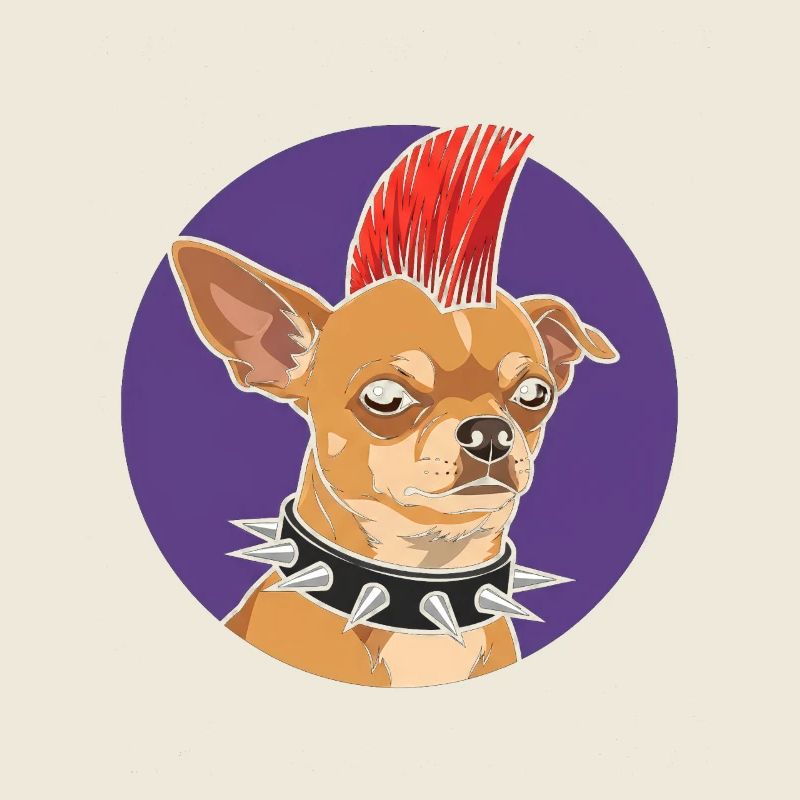 Punk Chihuahua Mohawk