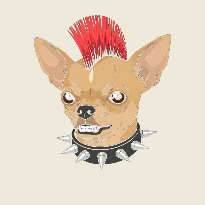 Punk Chihuahua Mohawk