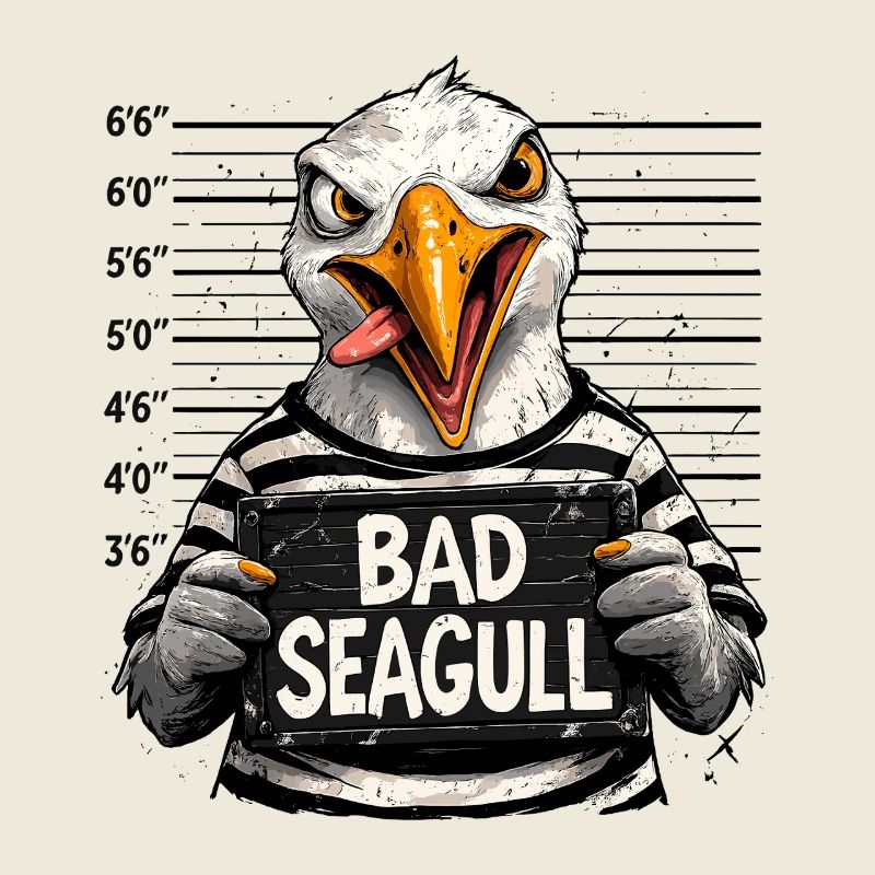 Evil Seagull Saying North German Humor