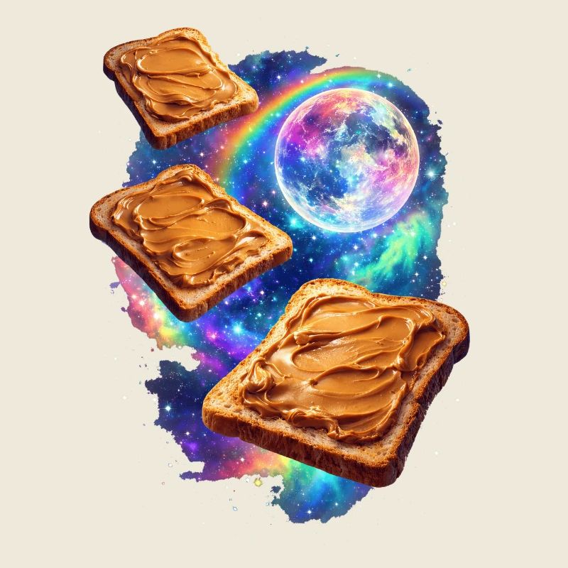 Toasts au beurre de cacahuète de l’espace
