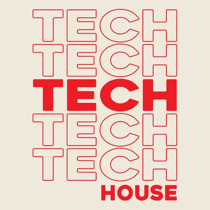 Tech House Neon-Stacks