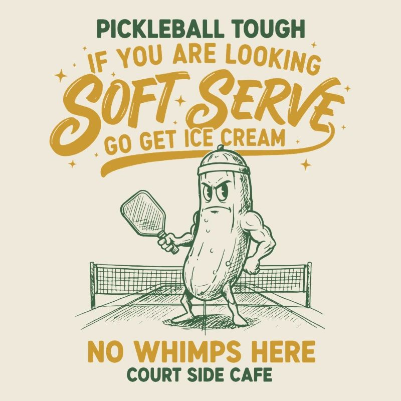 Pickleball Tough Funny Player Love Pickleball