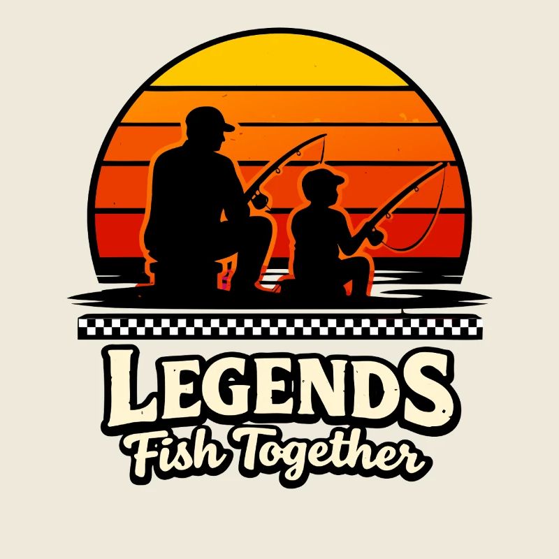 Les légendes pêchent ensemble en pêchant