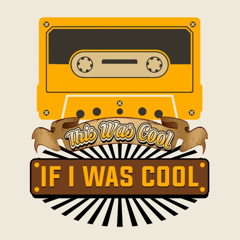 Retro Cassette Tape Funny Quote Design