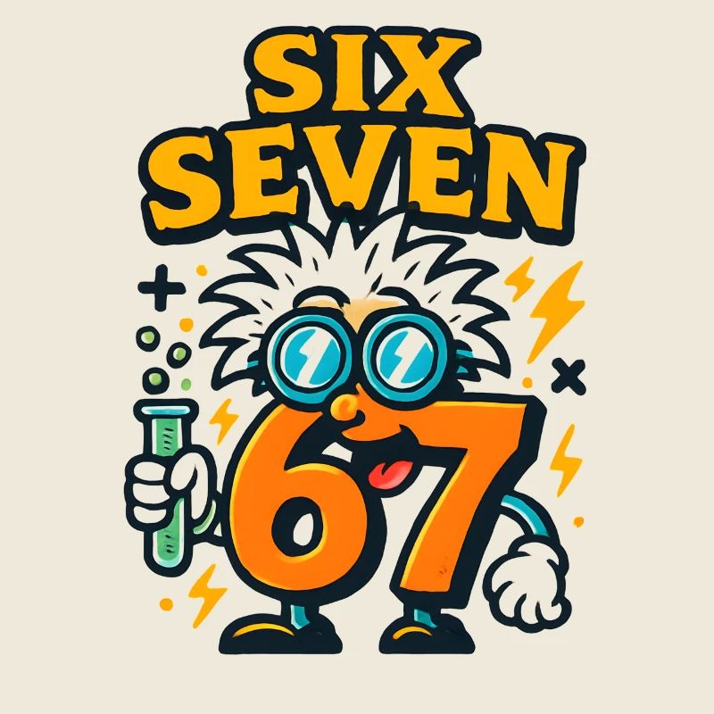 Six Seven 67 Science Humor Nerd Gift Idea