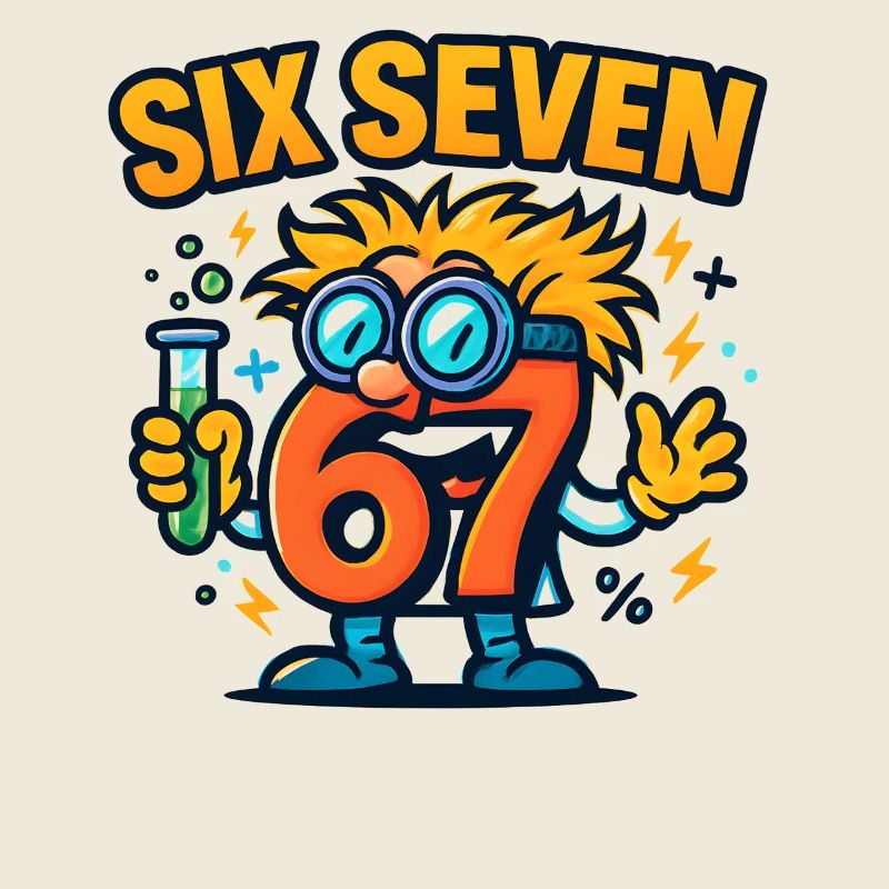 Six Seven 67 Science Humor Nerd Gift Idea