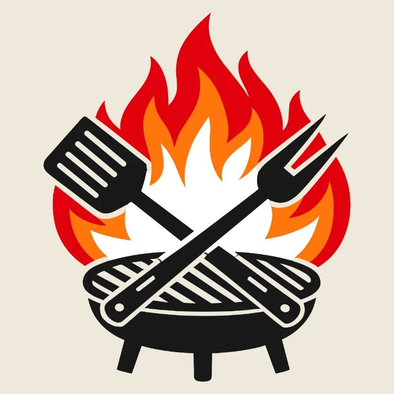 Flame Grill Summer Evening