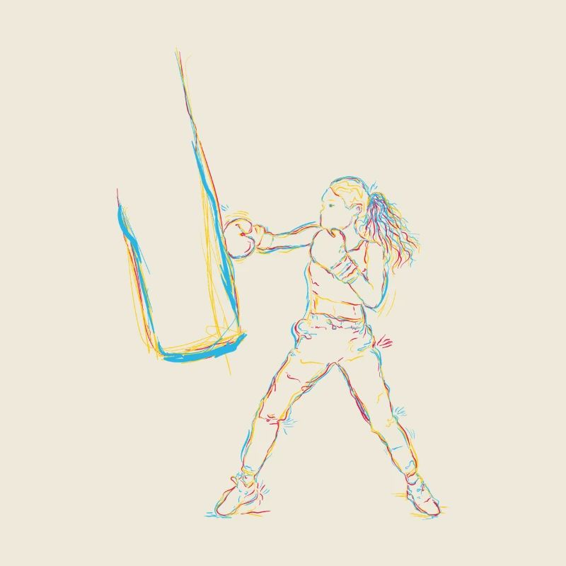 Dessin de boxeur