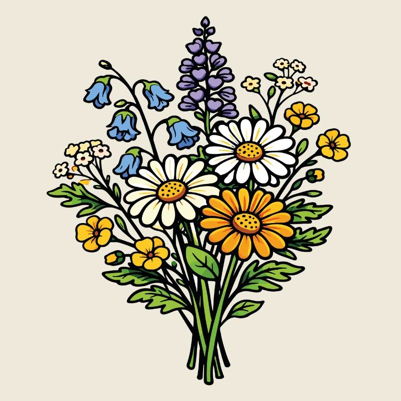 Bouquet de fleurs sauvages