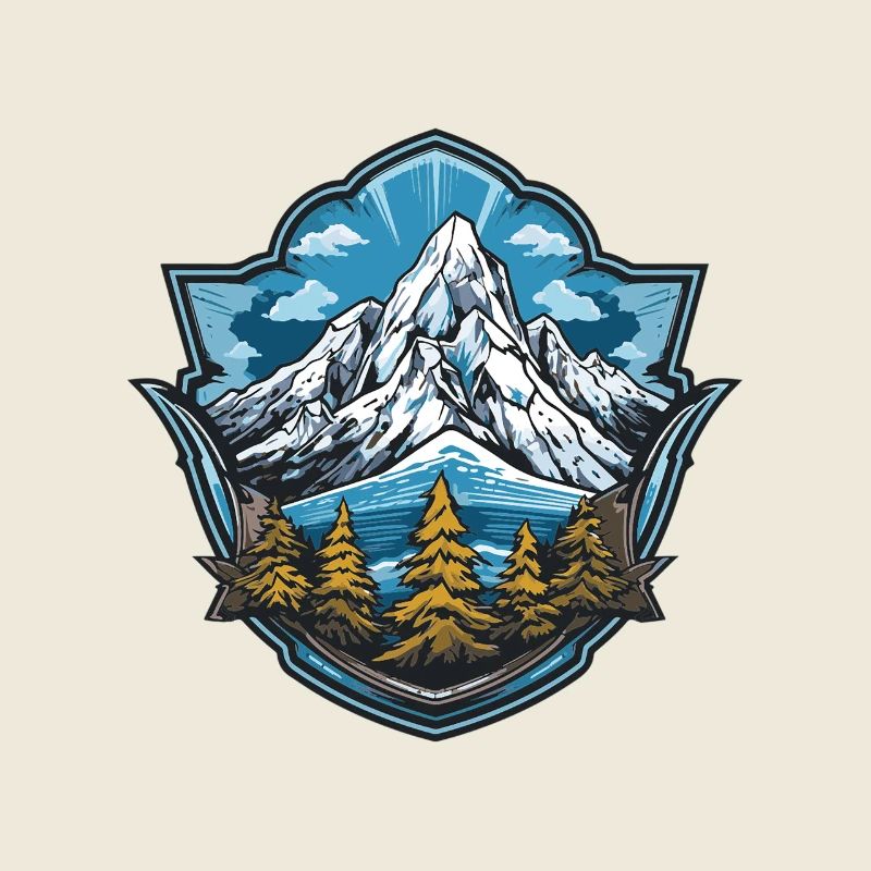 Insigne paysager du lac Alpine Summit