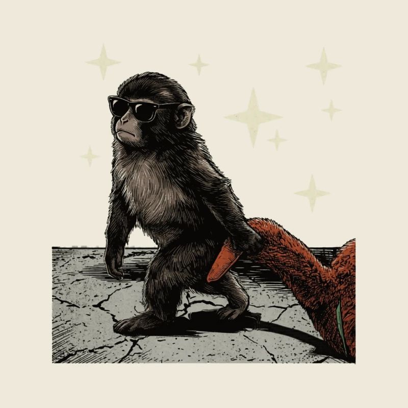 Bébé Singe Coup de Poing