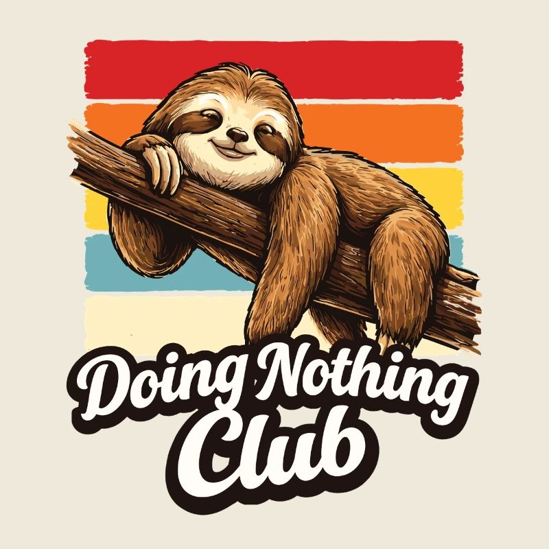 Cadeau drôle du Sloth Doing Nothing Club