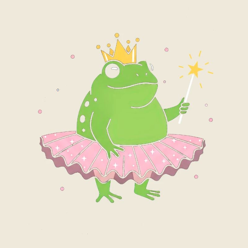 Princesse grenouille en tutu rose