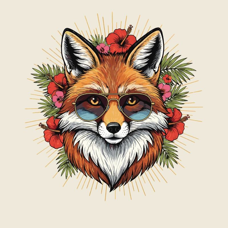 Tropischer Sonnenfuchs Stil
