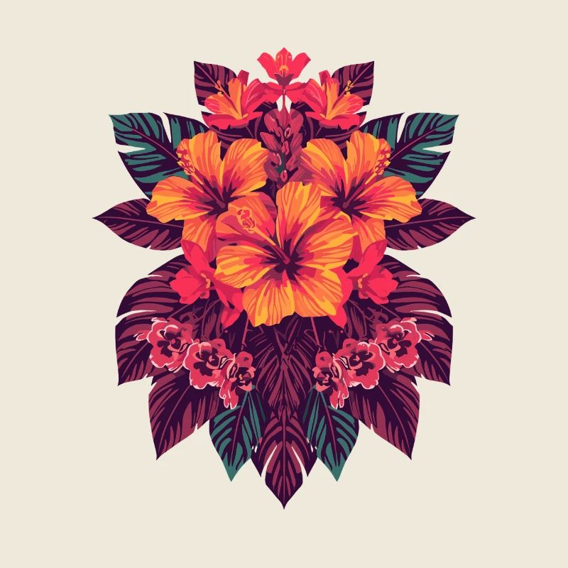 Splendeur florale de l’hibiscus tropical